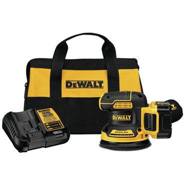 DeWalt DCW210P1 20V MAX XR Brushless 5 In. Cordless Random Orbital Sander Kit (5.0 Ah Battery)