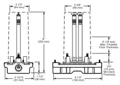 Brizo R70100-WS Other Single-Handle Freestanding Tub Filler Rough