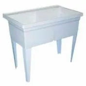 Fiat FLTDII100 White Floor Mounted Laundry Tub 40L x 24W x 33-1/4H