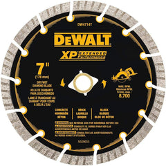 DEWALT DW4714TB 7 Xp Turbo Seg Diamond Blade Blk