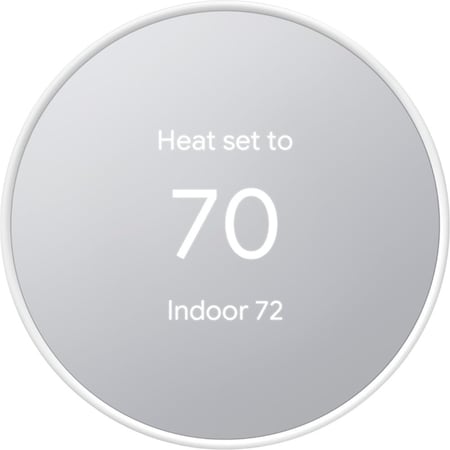 Google GA01334-US Nest Smart Programmable Wifi Thermostat Snow