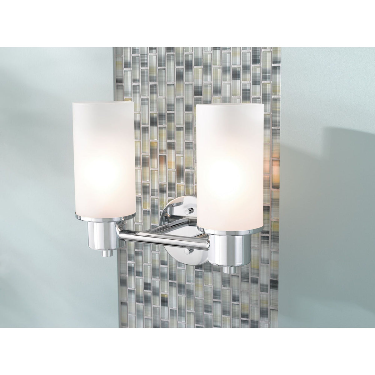 Creative Specialties DN0762BN Moen Iso Brushed Nickel Two Globe Bath Light