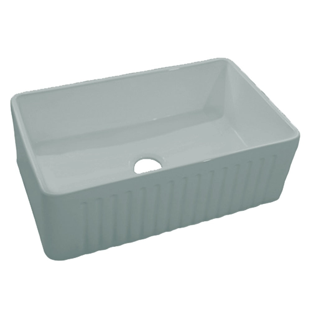 DAKOTA Dakota Plumbing DSE-FCA3018SMGY Fireclay Farmhouse Sink