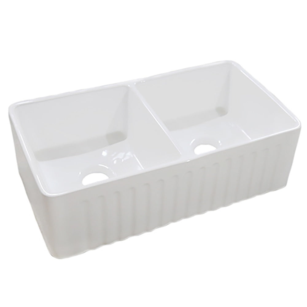 DAKOTA Dakota Plumbing Products DSE-FCA5050SMGY Fireclay Farmhouse Sink