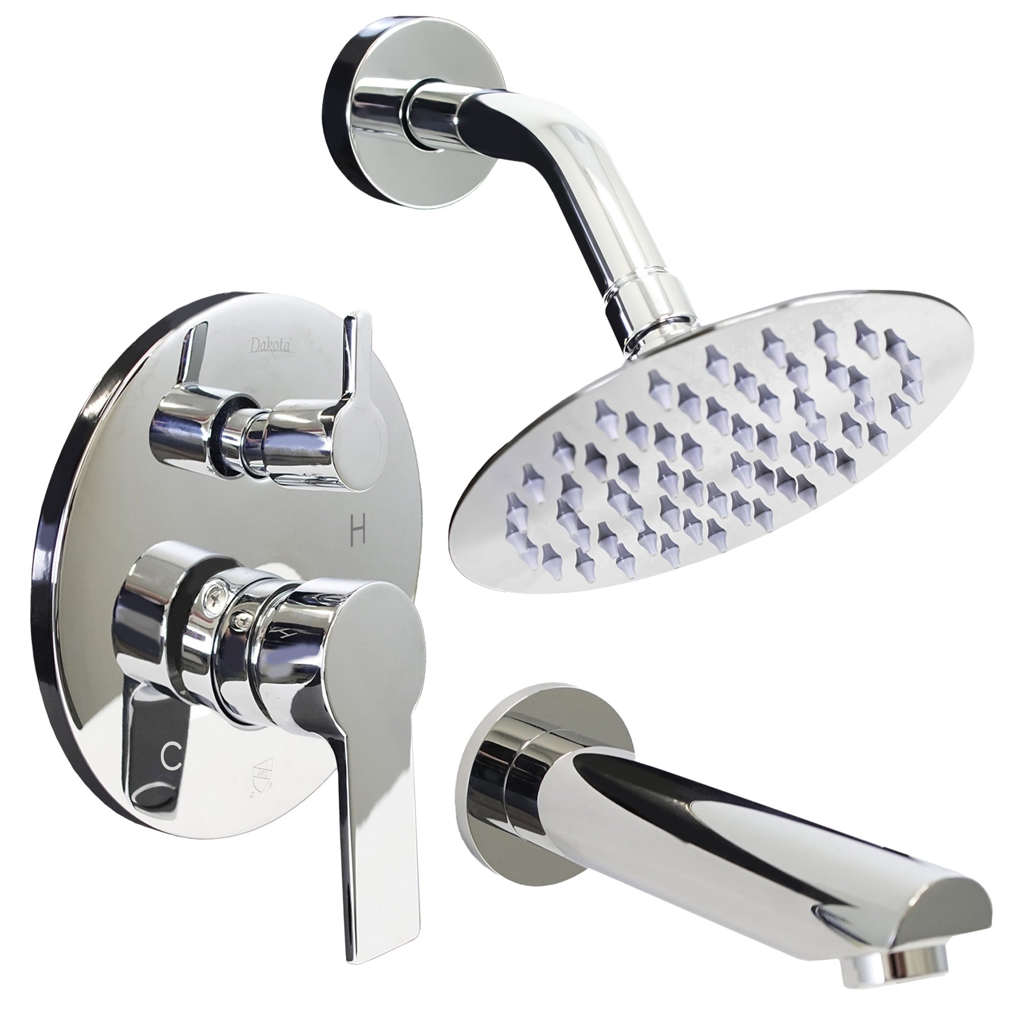 DAKOTA Dakota Plumbing Products DSF-30BTS00CR Tub Shower Set Chrome