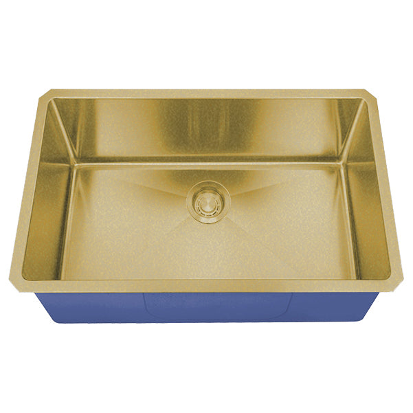 DAKOTA Dakota Plumbing DSM-3018GD Undermount Kitchen Sink Gold
