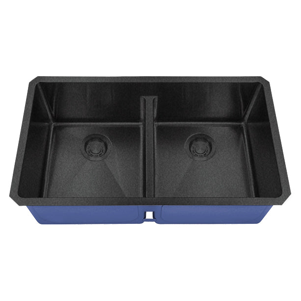 DAKOTA Dakota Plumbing Products DSM-5050LDGBK Undermount Kitchen Sink