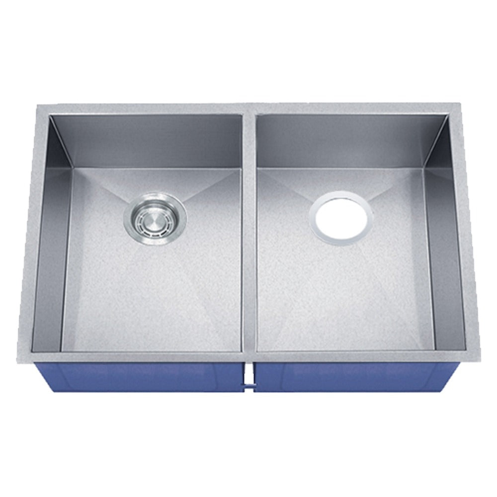 DAKOTA Dakota Plumbing Products DSZ-5050SV Zoria Double Bowl Sink