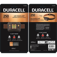 Duracell 7173-DH250  Motion-Activated LED Headlamp, 250 Lumens, 3 Modes, 3-AAA