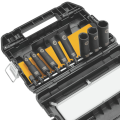 DeWalt DW22812 10 Piece 6 Point Impact Socket Set