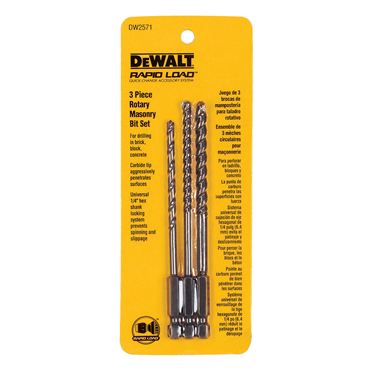 DeWalt DW2571 Masonry Drill Bit Set