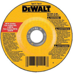 DeWalt DW4542 Metal Cutting & Grinding Wheel 4-1/2 in 24 Grit 5/8-11