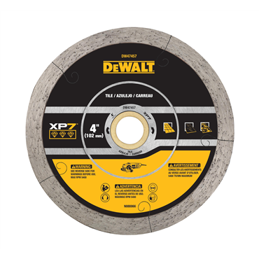 DeWalt DW47457 4In Continuous XP7 Tile