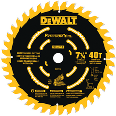 DeWalt DW7114PT Miter Saw Blade 7-1/4 Inch 40T