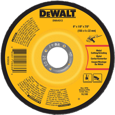 DeWalt DWA4513 Metal Grinding Wheel 6 In x 1/8 In x 7/8 In