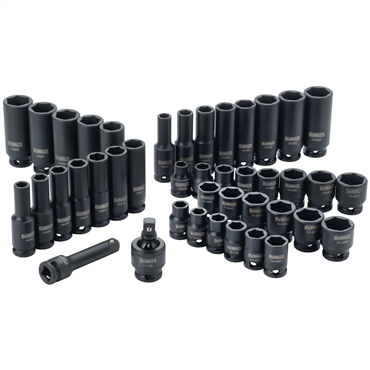 DeWalt DWMT19248 42 Pieces 6 Points Black Oxide Impact Socket Set