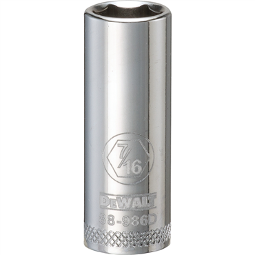 DeWalt DWMT88986OSP 3/8 in Drive Polished Chrome Standard Socket