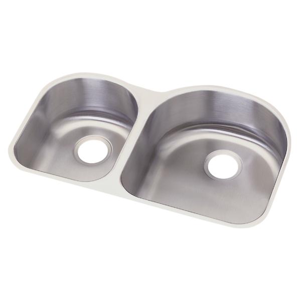 Elkay DXUH3119L Dayton Stainless Steel 31-1/4 x 20 x 8 Offset 40/60 Double Bowl Undermount Sink