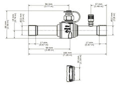 Danfoss 009G8065 7/8 x 7/8, ODF Soldered x ODF Soldered, 650 PSI, Stainless Steel Ball, Brass Body, Straightway, Bi-Flow, Shut-Off, Ball Valve