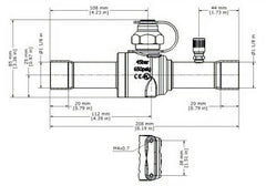 Danfoss 009G8066 1-1/8 x 1-1/8 ODF Soldered x ODF Soldered Ball Valve 650 PSI