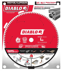 Diablo D1296N Demon - 12 x 96 Tooth Medium Aluminum Saw Blade