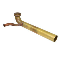 Everflow 21412-ELR 1-1/2 x 12 Rough Brass Dishwash Waste Bend Right 1/2 Copper Inlet 20GA