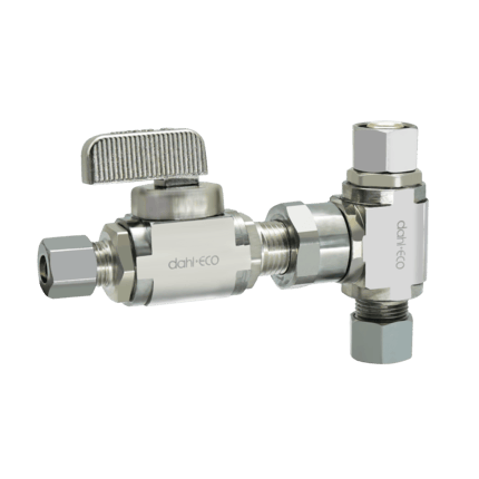 DAHL Dahl Valve E41-2236 Retrofit Humidifier/Icemaker Kit 3/8 OD Fem. Comp x 3/8 OD x 1/4 OD Comp