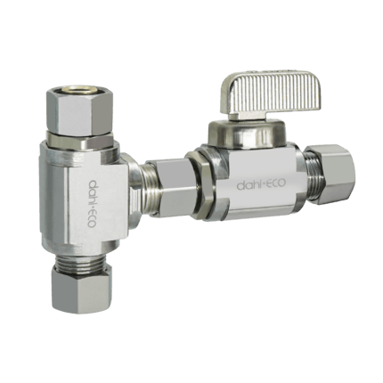 DAHL Dahl Valve E41-2363 Mini-Ball Valve 3/8 OD Fem. Comp x 3/8 OD Comp x 3/8 OD Comp Retrofit Kit
