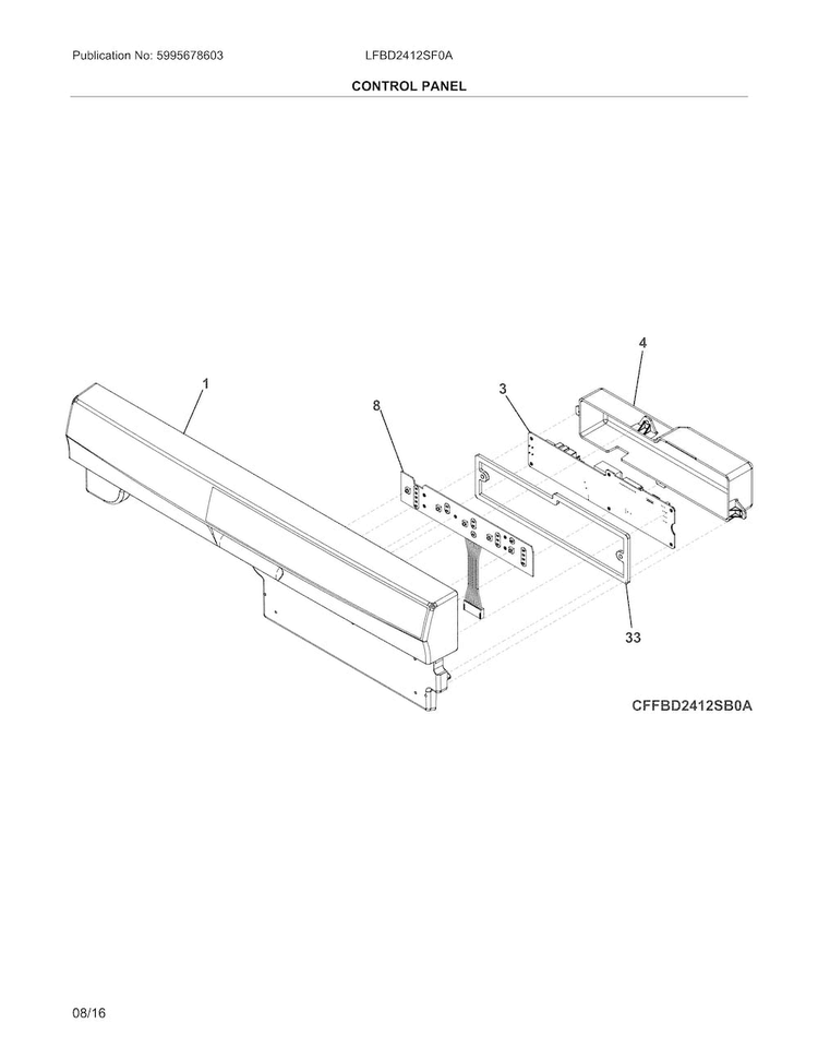 FRIGIDAIRE Frigidaire 5304506923 Control Assembly Electric (User Interface) AP6038483