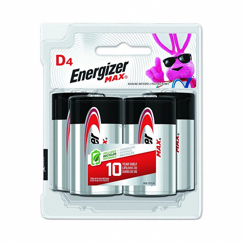 Energizer E95BP-4 Max Alkaline Batteries Pack