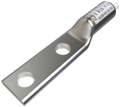 ILSCO ALND-4/0-12-134 Surecrimp Aluminum Compression Lug, Conductor Size 4/0, 2 Holes, 1/2in Bolt Size, 1-3/4in Hole Spacing, Long Barrel, No Sight Window