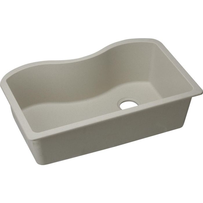 Elkay ELGUS3322RBQ0 Quartz Classic 33 x 20 x 9-1/2 Single Bowl Undermount Sink Bisque