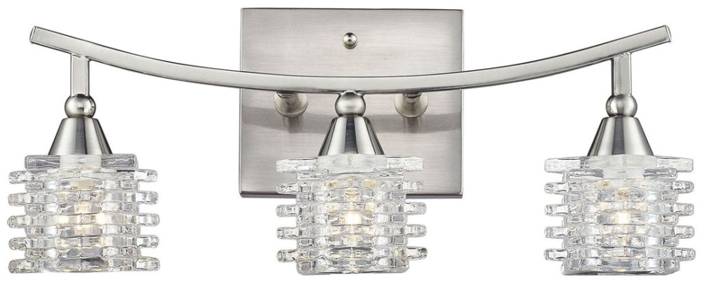 ELK Group International 17131/3 Matrix 3-Light Vanity Lamp Satin Nickel