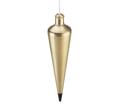 Empire 916BR 16 oz Solid Brass Plumb Bob Lacquered