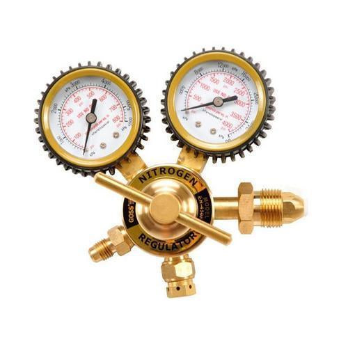 Goss Inc EN-450F Pressure Regulator, Heavy Duty, Nitrogen, 450 psi, Brass