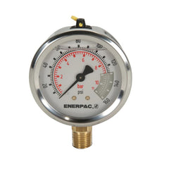 Enerpac G2510L Lower Mount Glycerine Filled Gauge