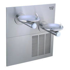 Elkay LRPBGRNM28K SwirlFlo Bi-level High Efficiency ADA Fountain with Mounting Frame Filtered Refrigerated Stainless