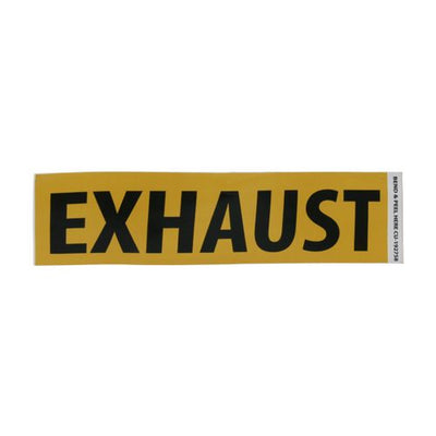 Everflow SIGN#3 | RAVEN R1673 Yellow-Warning Gas Notification Sign Exhaust | Everflow