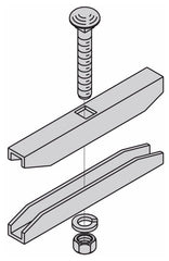 B-Line SB166ABZ Butt-Splice Clamp Kit 1 1/2 Runway Height