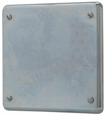 Crouse-Hinds S1002G 2-Gang Blank Device Box Cover Feraloy Iron Alloy Surface or Flush Mount