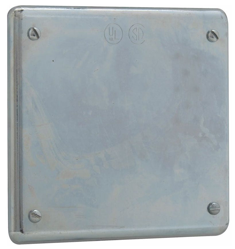 Crouse-Hinds S1002G 2-Gang Blank Device Box Cover Feraloy Iron Alloy Surface or Flush Mount