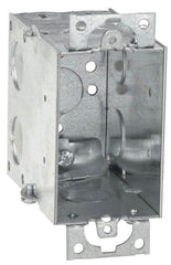 Crouse-Hinds TP238 3 x 2 x 3-1/2 Inch Steel Gangable Switch Box