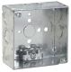 Crouse-Hinds TP431 Square Outlet Box 4 x 4 x 2-1/8 Inch Steel 30.3 Cubic Inch