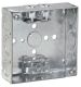 Crouse-Hinds TP454 Square Outlet Box 22 cu-in (1-1/2 Inch Depth) 4 Inch Knockouts