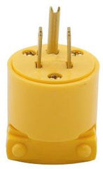 Coleman Cable 4867-BOX04867 Southwire Replacement Plugs, Nema 5-15P,Amps 15,Voltage 125 VAC,Yellow,Vinyl Male Plug