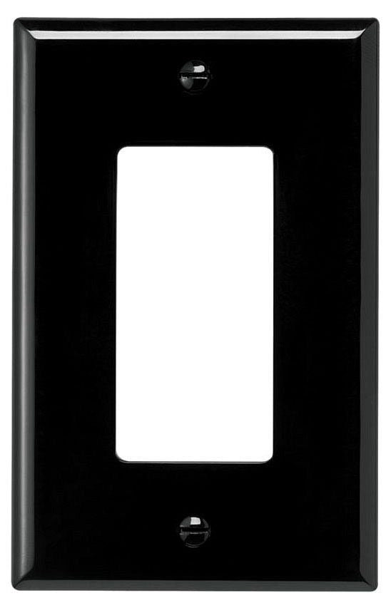 EATON PJ26BK MID-SIZE WALLPLATES 1-GANG POLYCARBONATE BLACK