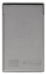 Eaton S2966 Weatherproof Outlet Box Cover, 2.95 in W x 3/4 in D, Decorator Receptacle/GFCI Device Cover