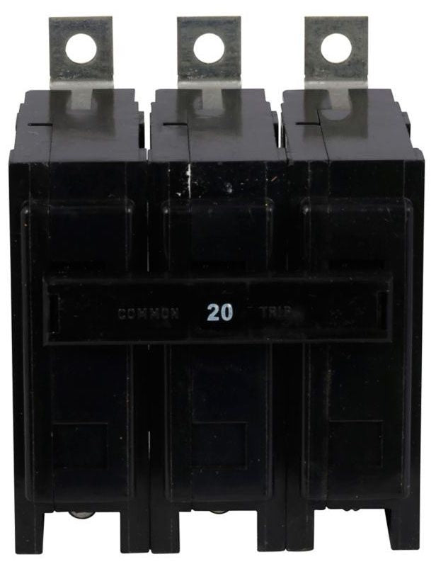 Eaton BAB3020H Type BAB Quicklag Industrial Thermal-Magnetic Circuit Breaker, 240 VAC, 20 Amp, 10 kAIC, 3-Pole