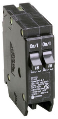 EATON BD1515 Type BD Duplex Circuit Breaker 120 VAC (2) 15 A 10 kA Interrupt