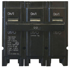 EATON BR360 Type BR Circuit Breaker, 240 VAC, 60 Amp, 10 kAIC, 3-Pole